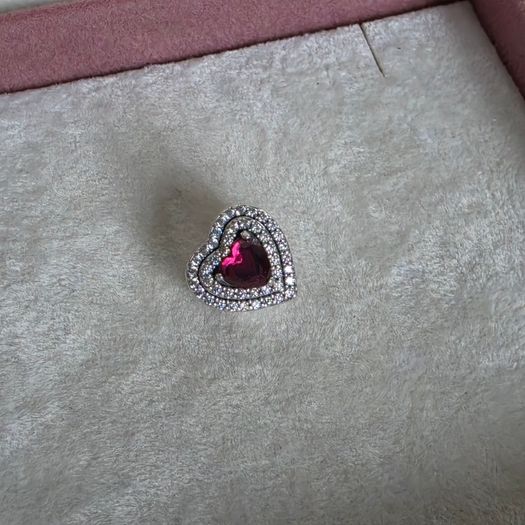 Pandora sparkly levelled charm perfect condition fully hallmarked