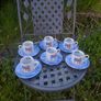6 china espresso cups and saucers postage possible Image 3