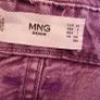MANGO mauve high waisted frayed bottom jeans Sz 34 (Fit 8UK) - Bnwot Rrp 39.99 Image 10