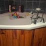 Corner bath with Panelling and Avondale Taps Image 7