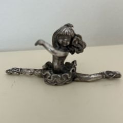Vintage Art Deco Lead Free Pewter Ballerina