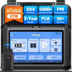 Xtool D7W 2.0 Bluetooth Diagnostic Tool 39 + special functions OBD2 Bidirectional Scanner Scan Tool ECU Coding FCA FD DOIP
