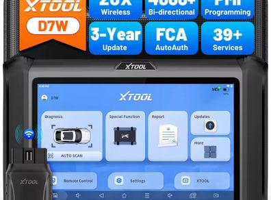 Xtool D7W 2.0 Bluetooth Diagnostic Tool 39 + special functions OBD2 Bidirectional Scanner Scan Tool ECU Coding FCA FD DOIP