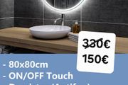 LED Mirror Antifog Demister 80cm