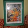 Sale: Rare Find: Vintage Large Painting Canvas Woman Holding a Fruit. Where Are You Going?  Paul Gauguin Image 2