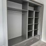 Sliding Doors Wardrobe S 203cm LED - Grey Image 2