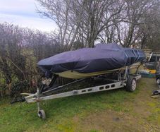 speed boat , galvanized trailer (project)