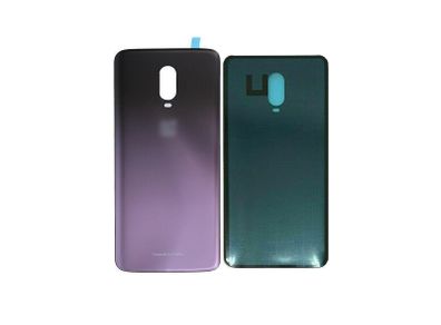 For OnePlus 6T 1+6T Rear Battery Cover Back Glass Replacement Panel Purple Adhesive - FHTOP6TBCP
