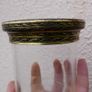 Vintage Jar with an Unusual, Hand-Embroidered Lid H-4,2" Image 9