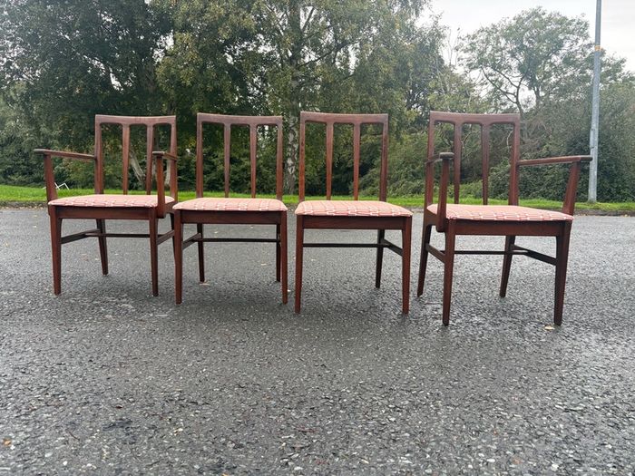 Mid-Century Teak Younger Dining Chairs, Set of 4 (c.1970)