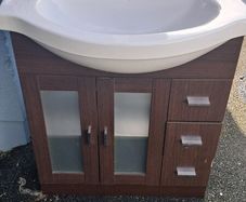 bathroom vanity unit and sink