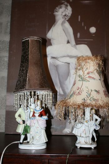 Two Vintage Porcelain Lamps