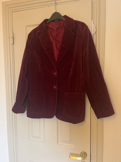 Wine velvet Jacket