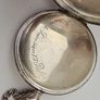 Antique Early 1900s Silver Pocket Watch Swiss made Image 8