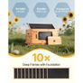 Beeswax Coated Natural Fir Wood, Langstroth Beehive Kit with 10 Frames and Foundations, Transparent Acrylic Bee Windows for Beginners and Pro Beekeepers Image 2