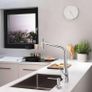 Hansgrohe 73816000 Kitchen Tap, Hose Box, Selectable Swivel Range, Pull-Out Spray, Chrome, Spout height 32 cm Image 4
