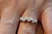 Sterling Silver Ring - Size  P - Stamped for Silver (SL29)