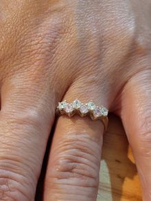 Sterling Silver Ring - Size  P - Stamped for Silver (SL29)