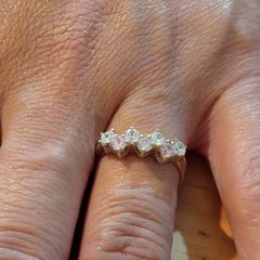 Sterling Silver Ring - Size  P - Stamped for Silver (SL29)