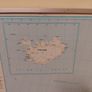1990s Large  Framed School Wall Map Of Europe Image 4