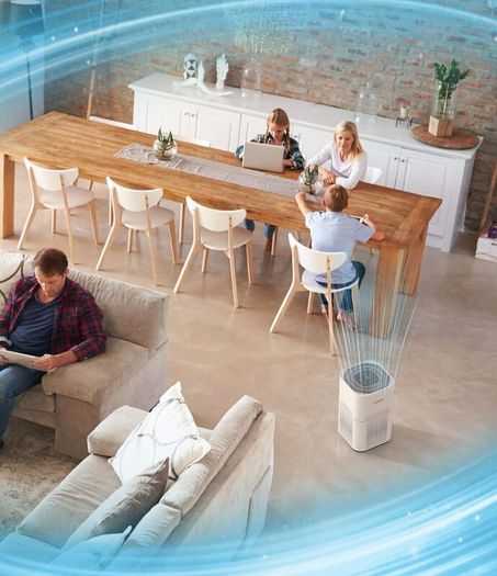 Smart Wi-Fi Air Purifier for Bedroom, CADR 300 m3/h H13 True HEPA Filter with Air Quality Sensor, Pet Air Purifiers for Home up to 100m2, Air Cleaner for Pets, Smoke, Dust, Works with Alexa