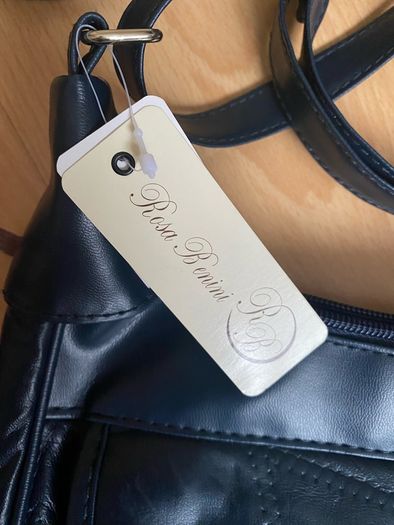 BRAND NEW with TAGS Leather Rosa Benini Shoulder Bag And Purse Set