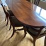 Mahogany dining room table and chairs Image 6