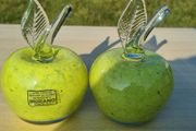 Two Murano Glass Apples