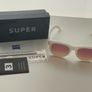 Retrosuperfuture Gradient Pink Lenses Sunglasses Model Ciccio Avorio Image 2