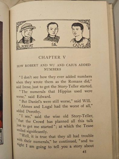 Number Stories Of Long Ago. By David Eugene Smith. First Edition Hardback In Good Condition.  See Photos For Same.