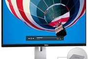 Dell Ultrasharp U2417HJ 24" 1920 x 1080 Resolution, 1080p with Wireless Charging Stand featuring In-Plane Switching (IPS) Technology, DisplayPort/Mini-DisplayPort/HDMI Inputs,