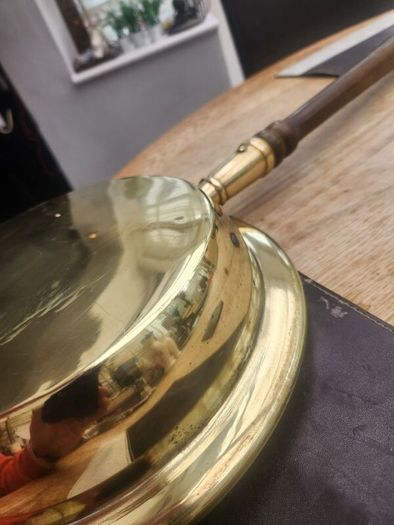 Victorian Brass bed warmer as new