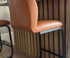 2 Tan High Stools