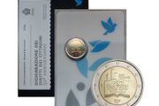 San Marino 2 Euro Base Metals Brilliant Uncirculated Coin 2024 - 50th Anniversary of the Declaration of the Rights of Citizens and Fundamental Principles of the San Marino Constitution