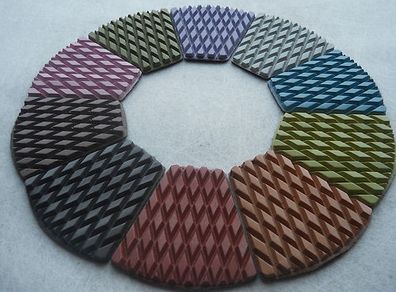 Professional Floor Wet Diamond Polishing Pads, Individual Grits