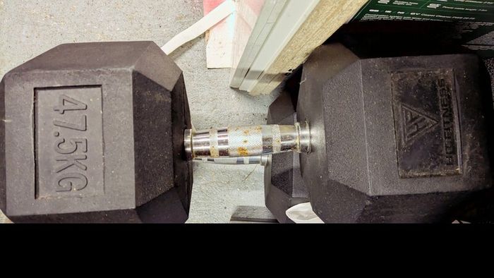 Heavy set 47.5 kg dumbbells