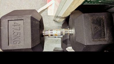 Heavy set 47.5 kg dumbbells
