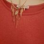ladies deep pink top with added rose gold neck piece Image 2
