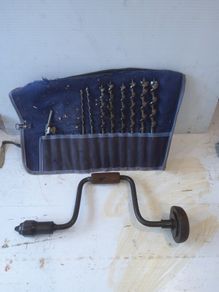 vintage brace and bits set