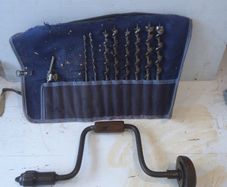 vintage brace and bits set