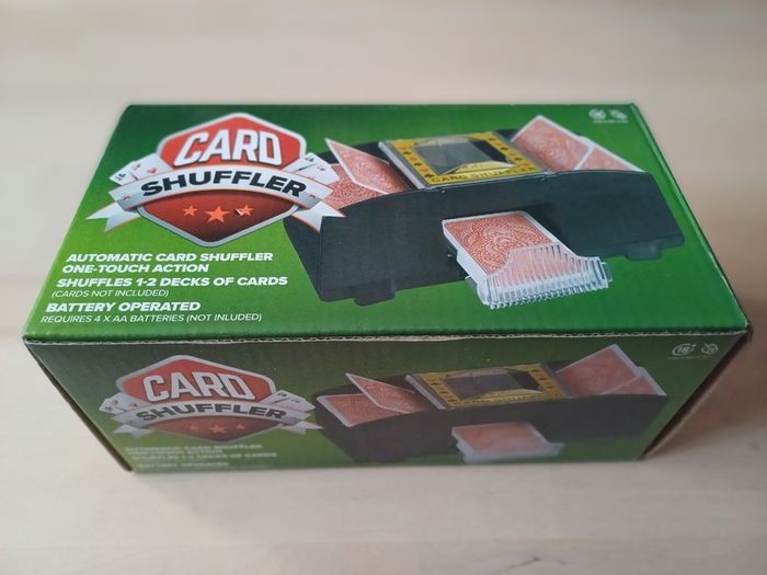 Electronic Card Shuffler for Standard Deck of Cards Casino Poker Blackjack NEW