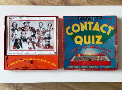 Vintage 1950s/60s Spears Games Electric Contact Quiz Board Game (Made in England)