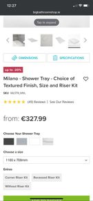 shower trays