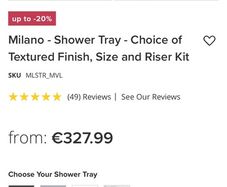 shower trays