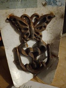 Ornate Cast Iron Butterfly Door Knocker