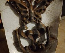Ornate Cast Iron Butterfly Door Knocker