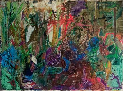Original Abstract Painting GiFT Pine Forest Dublin Botanical Irish Art