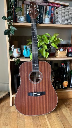 Stagg SA25 D Mahogany Dreadnought Acoustic Guitar + Gig Bag