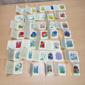 Kensitas Medium Silk Cigarette Cards Flowers 1934 - 31 Medium and 4 Small