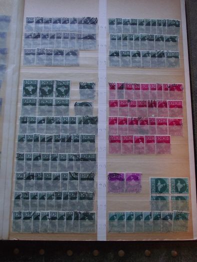 A nice collection of Stamps from India, presented in the stock book